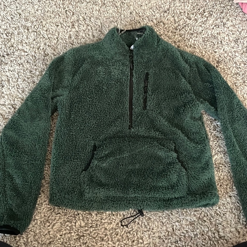 Green Fuzzy Pullover